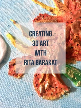 Learn how to create beautiful mixed media 3D art with Rigid Wrap and Hearty Clay.